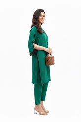 Emerald Green Georgette Set